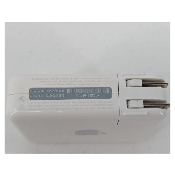 Genuine Apple Airport Express Base Station A1264 WiFi Router w/ Wall Plug - Picture 3 of 4
